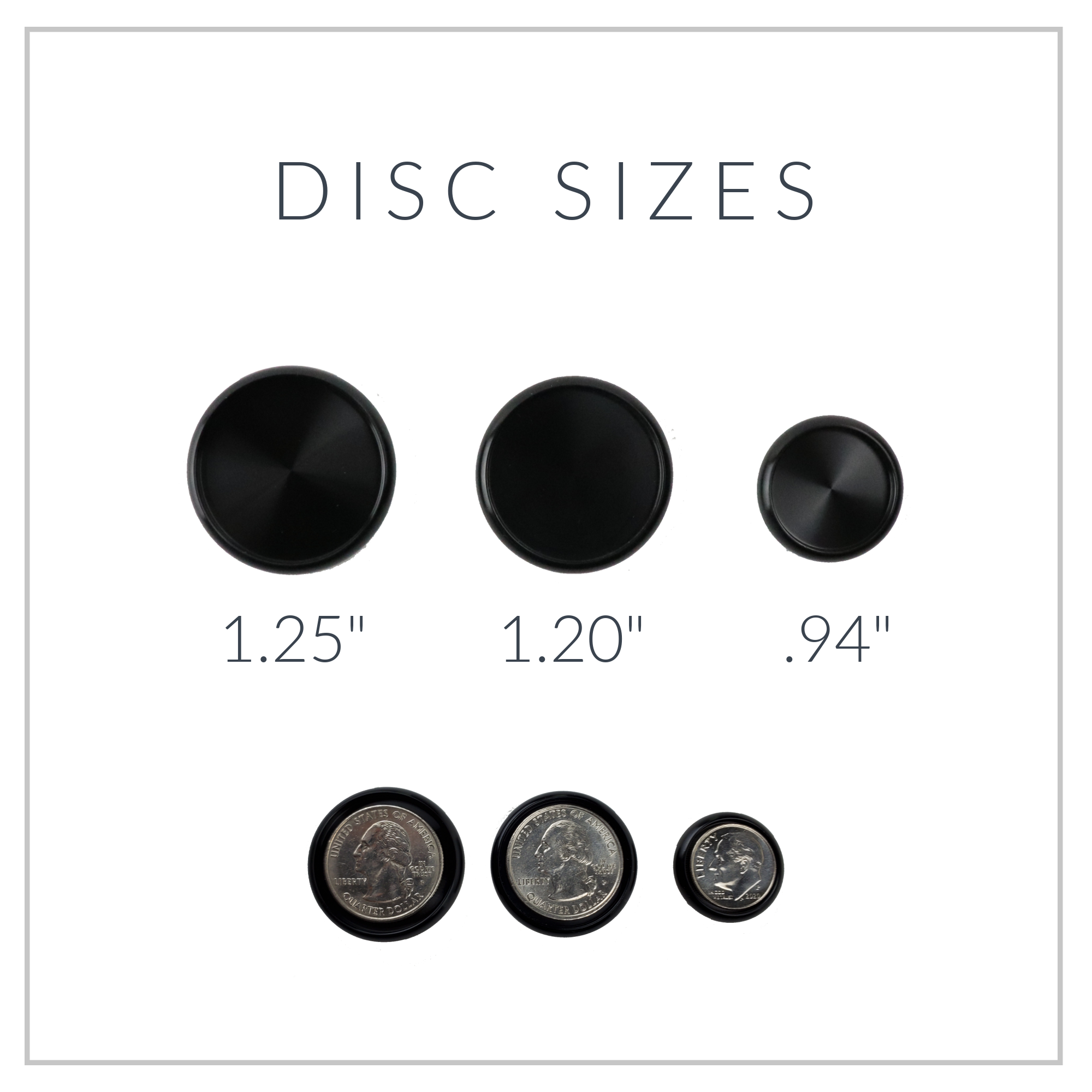 3-Disc Sizes – FIFTY TWO EAST STUDIO